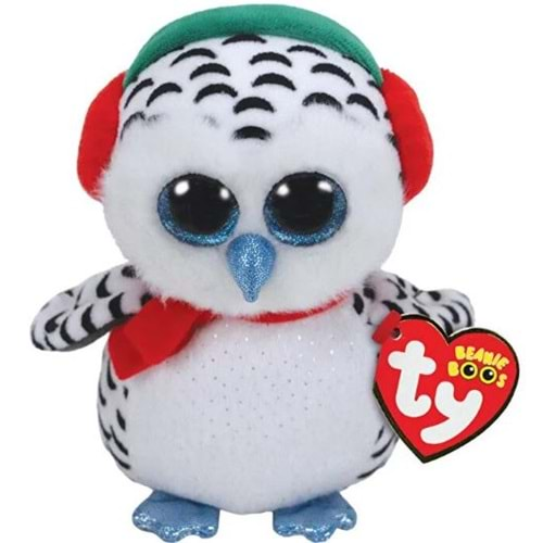 TY-Beanie Boos Kar Kıyafetli Baykuş 15 Cm 36221