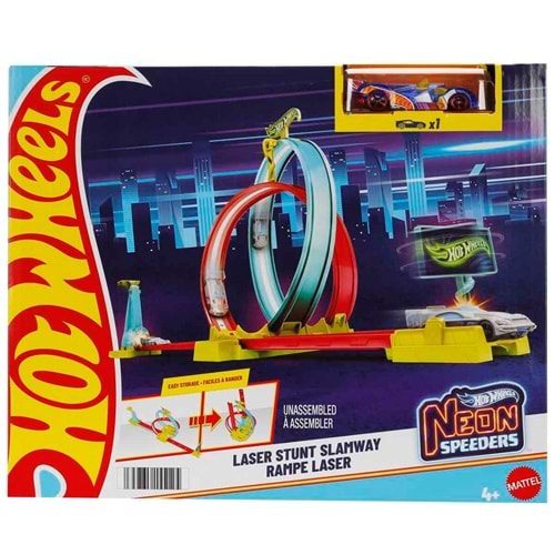 Hot Wheels® Neon Yarışlar Çifte Çemberde Yarış Seti HPC05