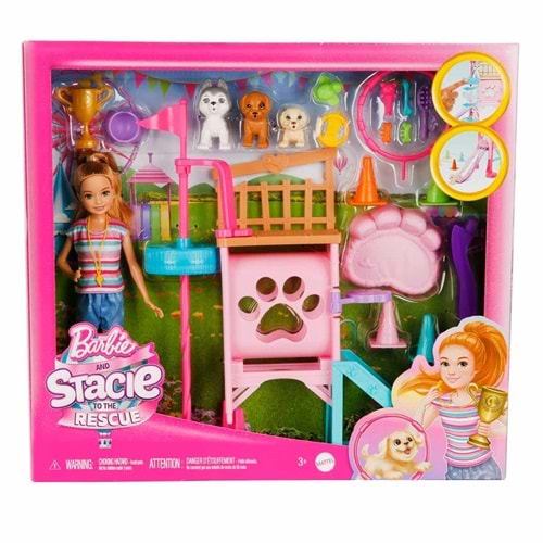 Barbie & Stacie To The Rescue Barbie Stacie'nin Köpekçik Oyun Parkı HRM10