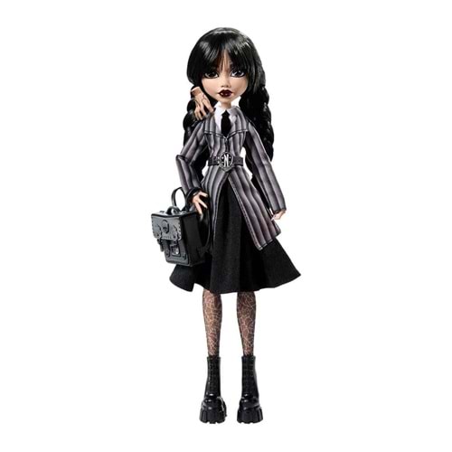 Monster High Koleksiyon - Wednesday Okul Üniformalı Bebek HXJ04