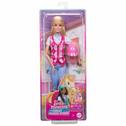 Barbie Great Horse Chase Barbie Binici Bebek - Malibu HXJ38