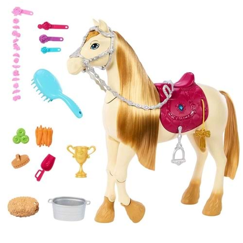 Barbie Great Horse Chase Barbie ve Dansçı Atı HXJ42