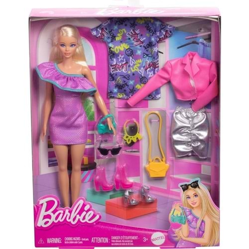 Barbie® Moda Bebek, Kıyafetleri ve Akseasuarları HYT61
