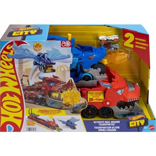 Hot Wheels Ultimate Çift Ejderha Taşıyıcı Dev Tır JBM72