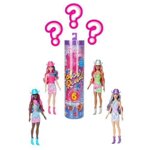Barbie Color Reveal™ - Renk Değiştiren Sürpriz Barbie Disco Star Serisi JCP01