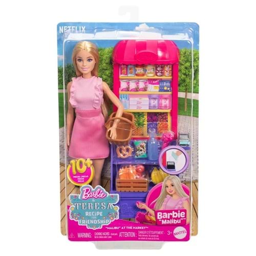 Barbie® and Teresa Recipe for Friendship™ Malibu Markette™ Bebek ve Oyun Seti JCT05