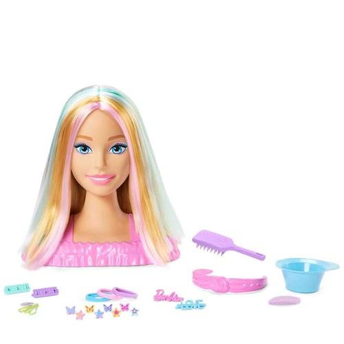 Barbie® Saç Tasarımı Büstü - Sarı Saçlı JFG81