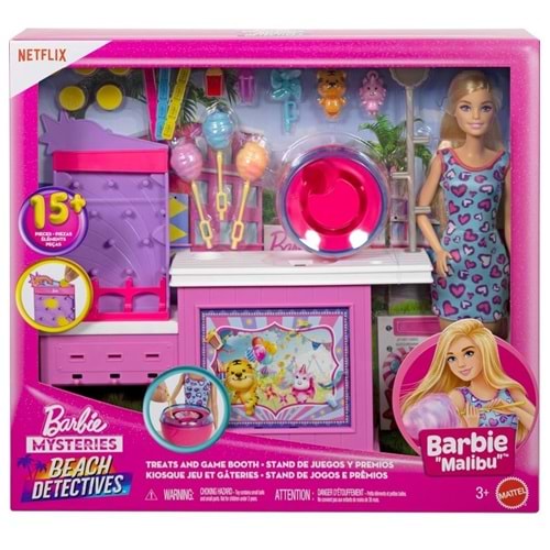 Barbie® Mysteries Beach Detectives Bebek, Oyun Seti ve Aksesuarları JFV67