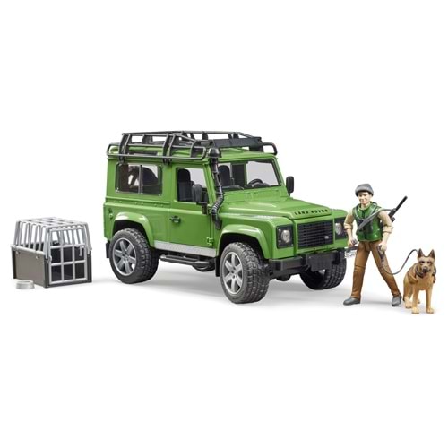 Bruder L.Rover Arazi Aracı- Orman Bekçisi& Köpeği Br02587