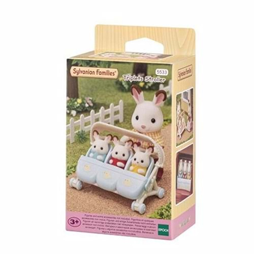 Sylvanian Families Üçüz Bebek Arabası ESF5533