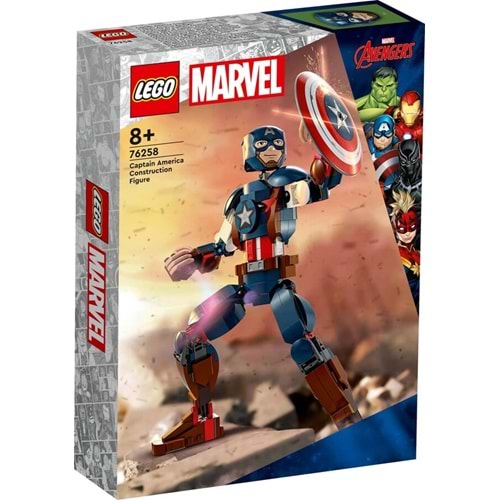 LEGO-76258 Marvel Kaptan Amerika Yapım Figürü