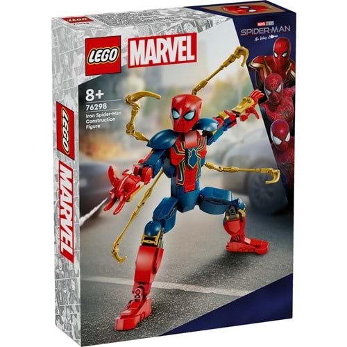 LEGO-76298 Marvel Iron Örümcek Adam Yapım Figürü