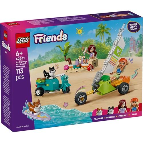 LEGO-42641 Friends Sörfçü Köpekler ve Scooter Macerası