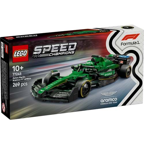 LEGO-77245 Speed Champions Aston Martin Aramco F1® AMR24 Yarış Arabası
