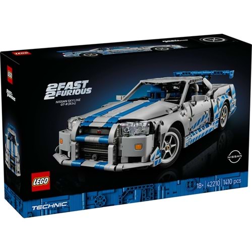 LEGO-42210 Technic Daha Hızlı Daha Öfkeli Nissan Skyline GT-R (R34) Araba