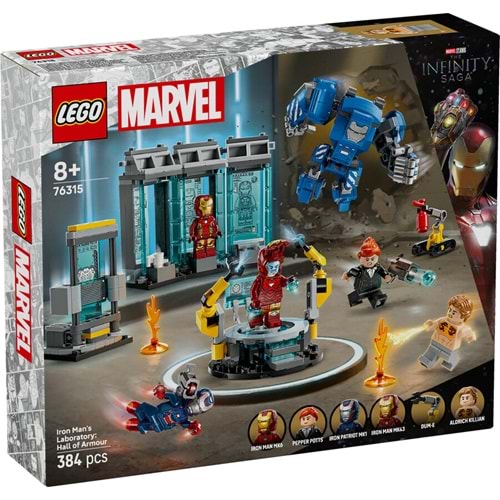 LEGO-76315 Marvel Iron Man'in Laboratuvarı: Zırh Salonu