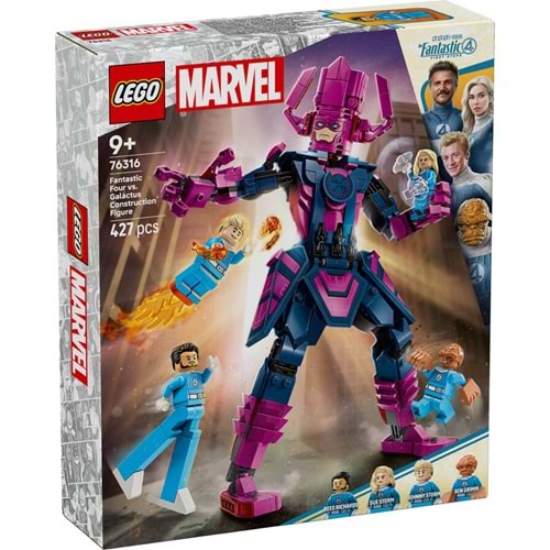 LEGO-76316 Marvel Fantastik Dörtlü, Galactus Yapım Figürüne Karşı