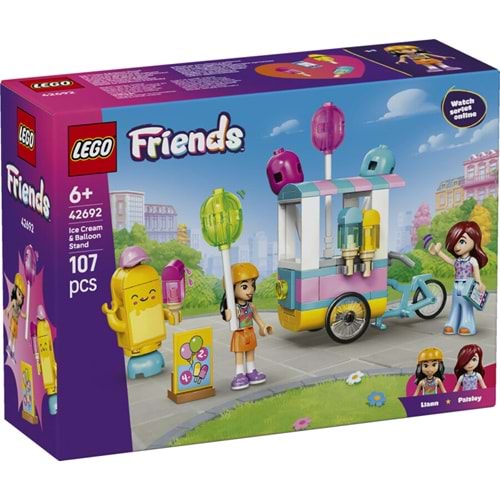 LEGO-42692 Friends Dondurma ve Balon Standı