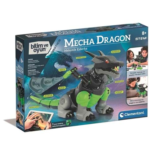 Clementoni-64326 Robotik Laboratuvarı Mecha Dragon