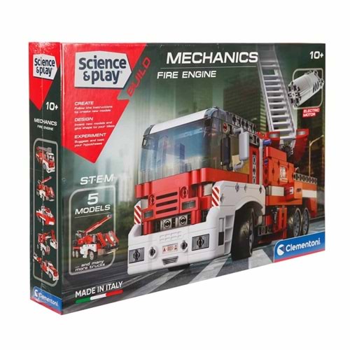Clementoni-75068TR Mekanik Laboratuvarı İtfaiye Aracı