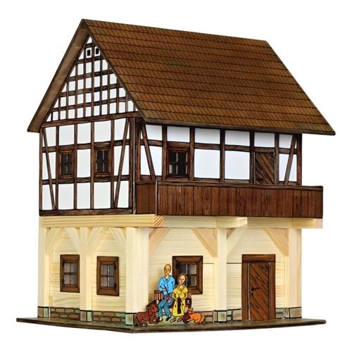WALACHIA-W37 2 KATLI EV AHŞAP HOBİ KİTİ 115 PARÇA MK-W37