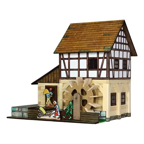 WALACHIA-W39 AHŞAP SU DEĞİRMENİ AHŞAP HOBİ KİTİ 115 PARÇA MK-W39