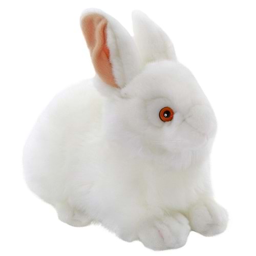 Animals Of The World Beyaz Tavşan Peluş Oyuncak 23 cm 20876