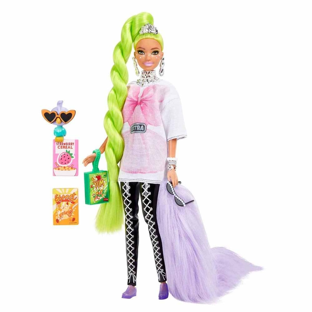 Barbie Extra - Neon Saçlı Bebek HDJ44