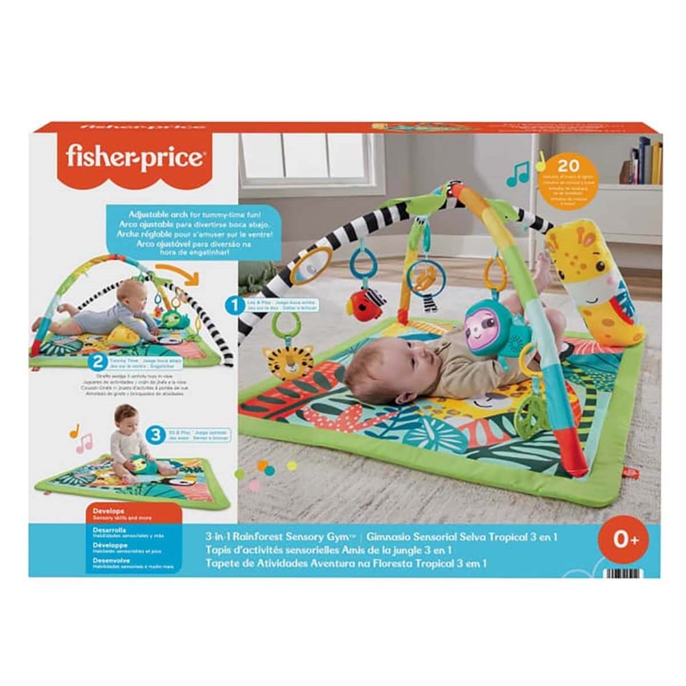 Fisher-Price® 3'ü 1 Arada Yağmur Ormanı Jimnastik Merkezi HJW08