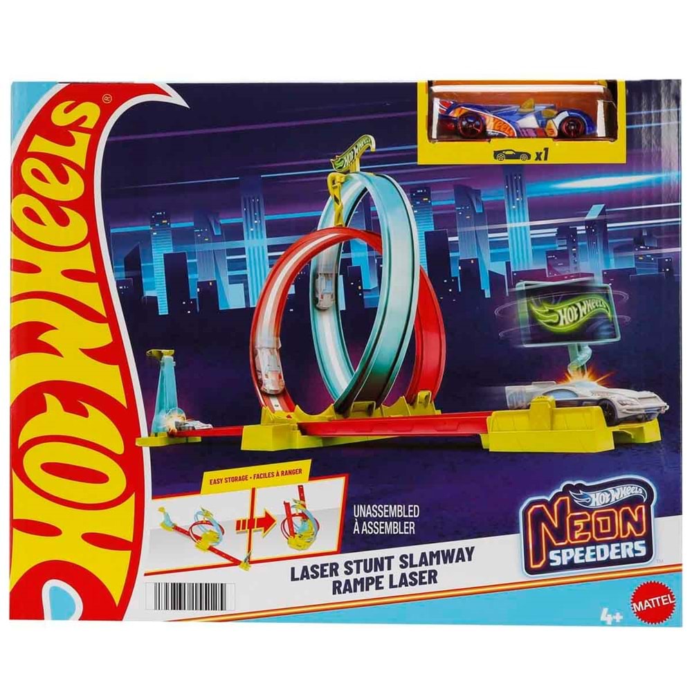 Hot Wheels® Neon Yarışlar Çifte Çemberde Yarış Seti HPC05