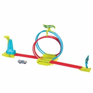 Hot Wheels® Neon Yarışlar Çifte Çemberde Yarış Seti HPC05