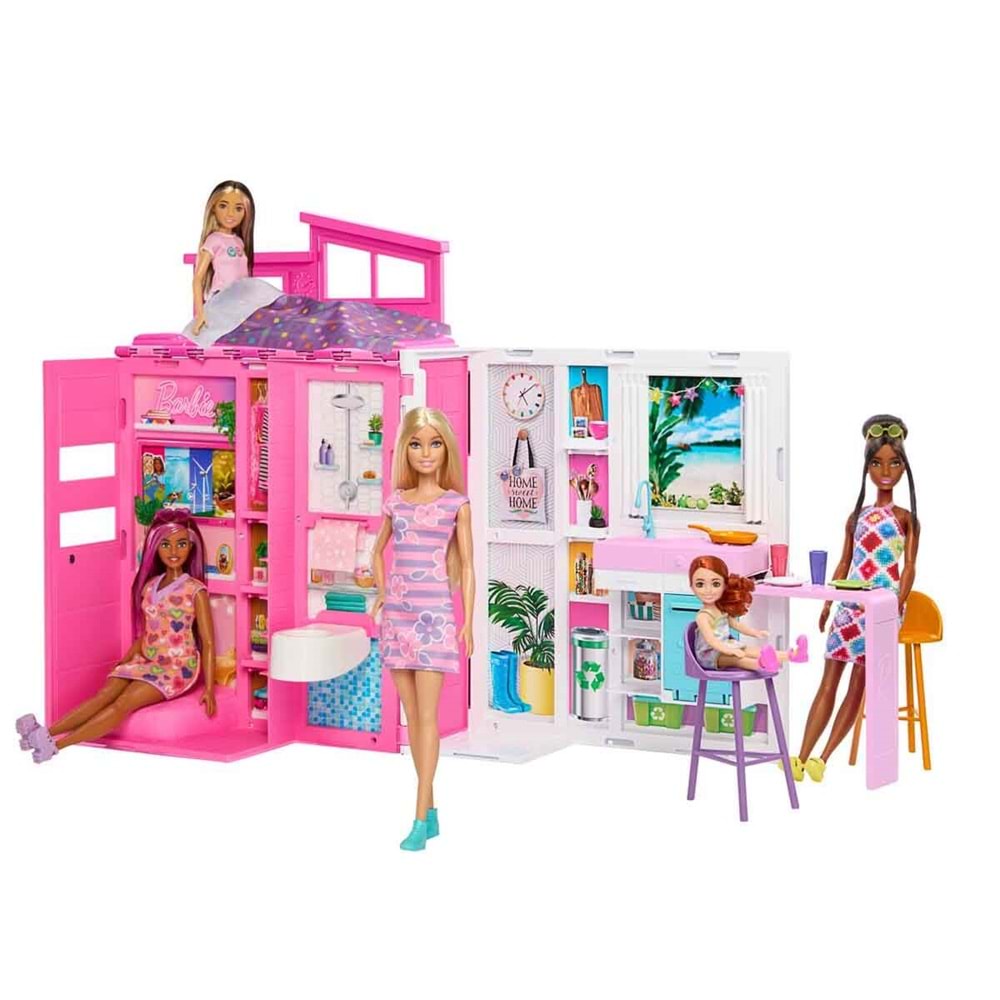 Barbie®'nin Yeni Portatif Evi 2024 (Bebek Dahil) HRJ77