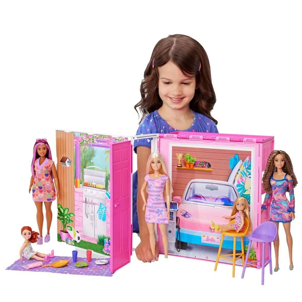 Barbie®'nin Yeni Portatif Evi 2024 (Bebek Dahil) HRJ77