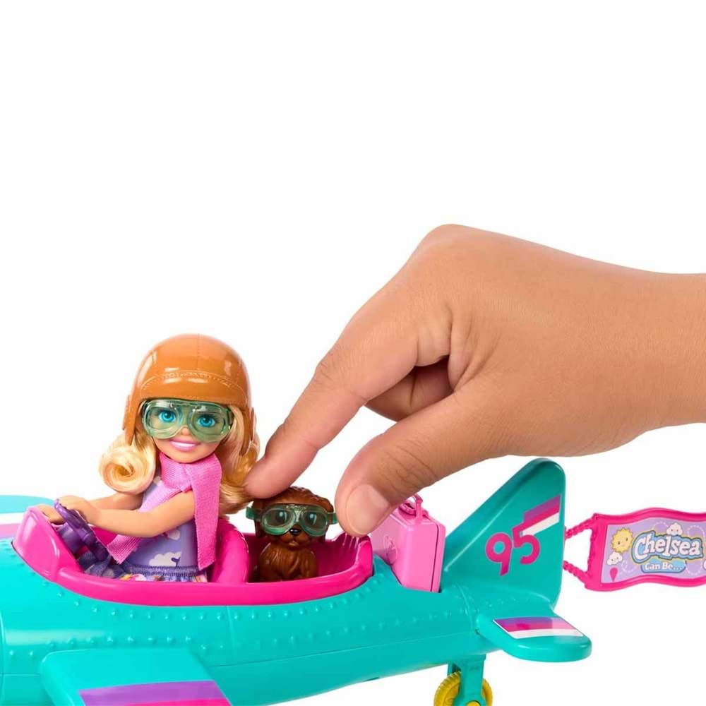 Barbie® Chelsea'nin Pervaneli Mini Uçağı Oyun Seti HTK38