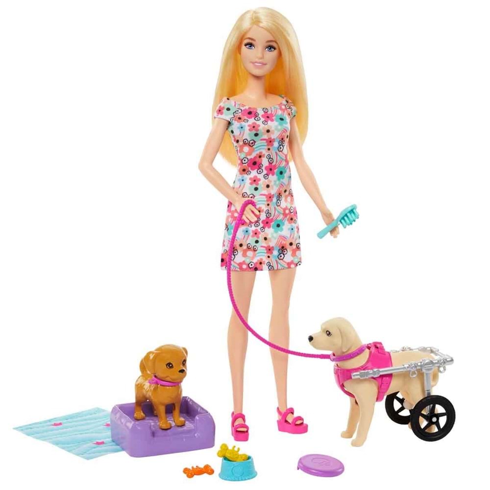 Barbie® ve Engelli Köpeği Oyun Seti HTK37