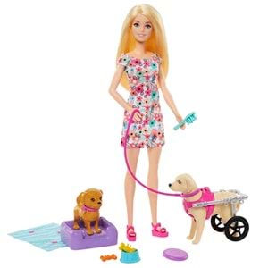 Barbie® ve Engelli Köpeği Oyun Seti HTK37