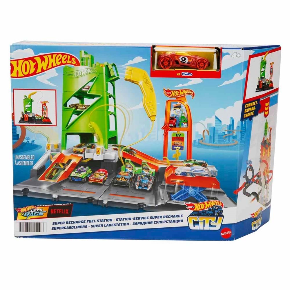 Hot Wheels® Elektrikli Araç Şarj İstasyonu Oyun Seti HTN79