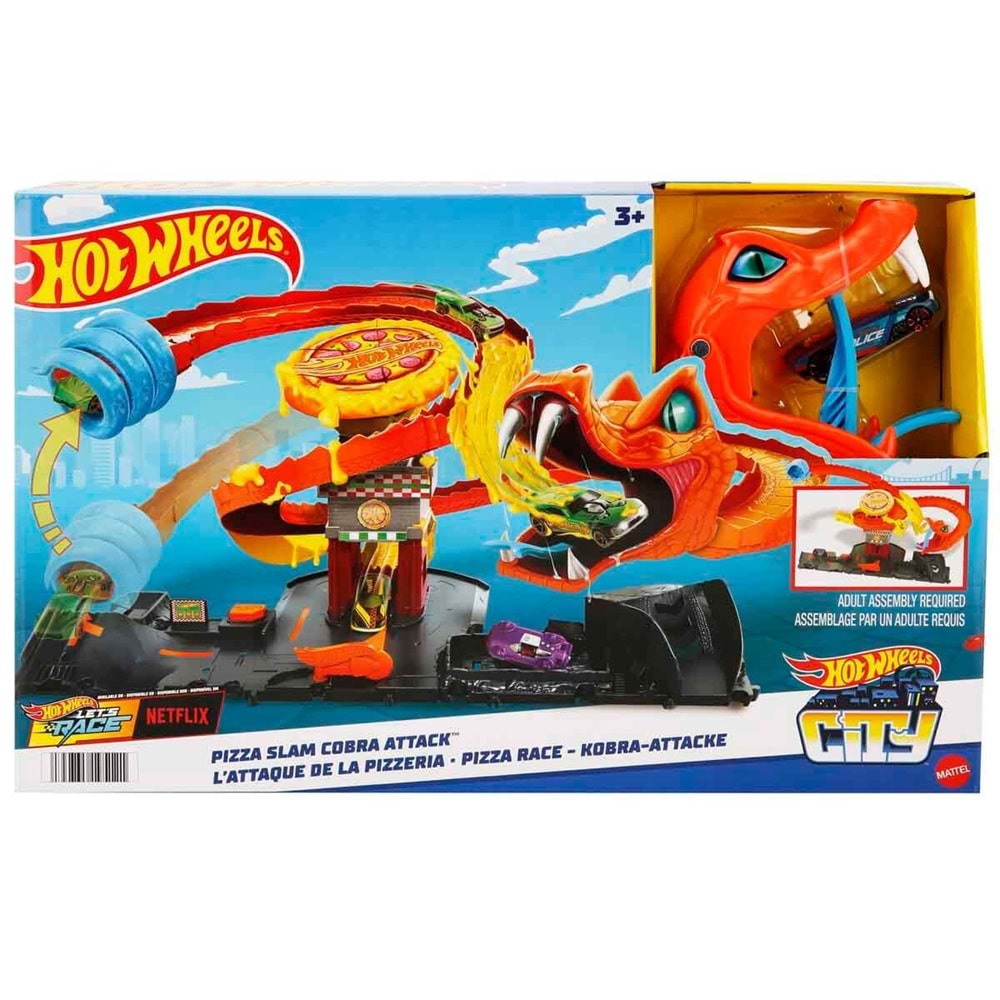 Hot Wheels® Pizza Dükkanında Kobra Macerası Oyun Seti HTN81