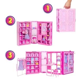 Barbie'nin Rüya Gardrobu ve Bebek HXD58