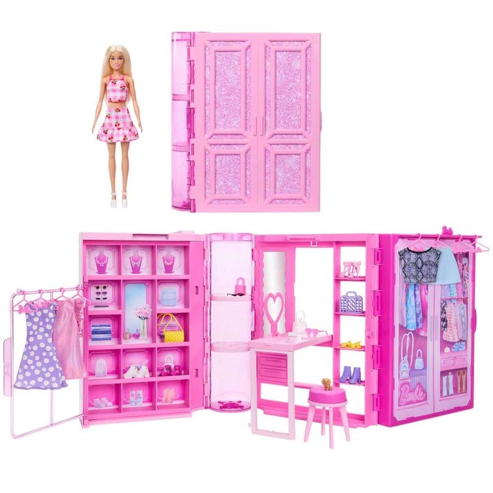Barbie'nin Rüya Gardrobu ve Bebek HXD58