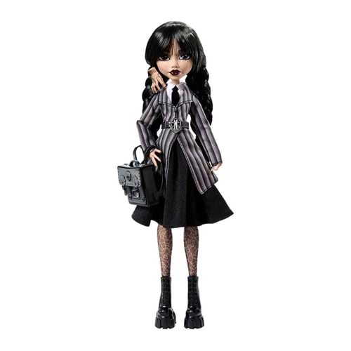 Monster High Koleksiyon - Wednesday Okul Üniformalı Bebek HXJ04