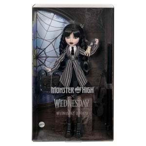 Monster High Koleksiyon - Wednesday Okul Üniformalı Bebek HXJ04
