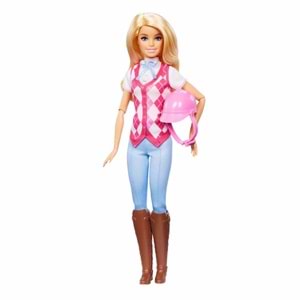 Barbie Great Horse Chase Barbie Binici Bebek - Malibu HXJ38