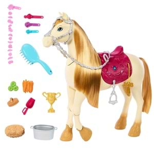 Barbie Great Horse Chase Barbie ve Dansçı Atı HXJ42