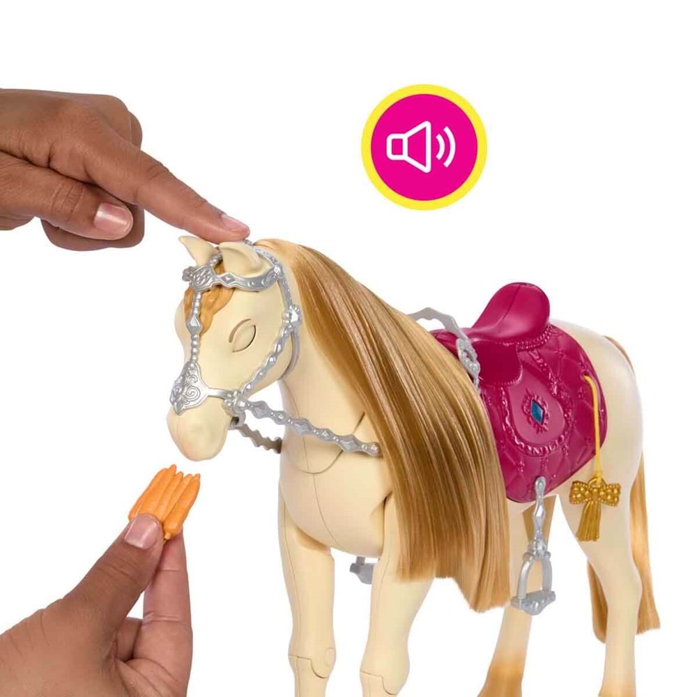Barbie Great Horse Chase Barbie ve Dansçı Atı HXJ42