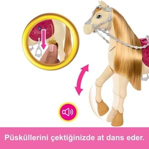 Barbie Great Horse Chase Barbie ve Dansçı Atı HXJ42