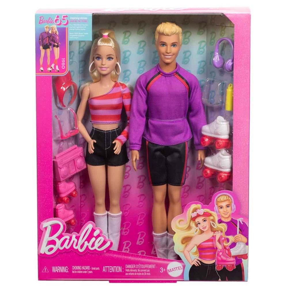 Barbie® & Ken 65. Yıl 2li Parti Bebekler HXK90
