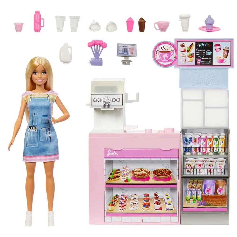 Barbie®'nin Kahve Dükkanı Oyun Seti HXN94