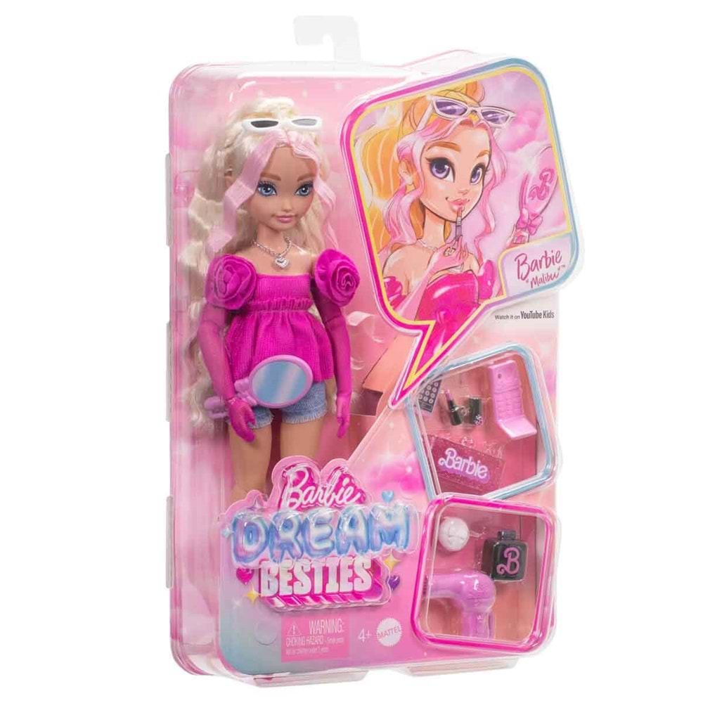 Barbie Dream Besties™ Ana Karakter Bebekler Malibu ve Aksesuarları HYC21