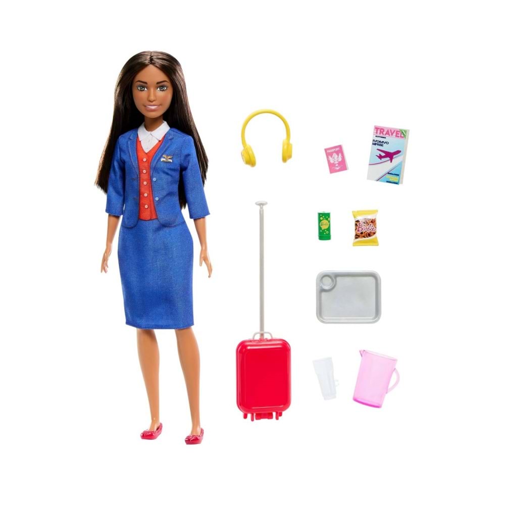 Barbie® Hostes Bebek ve Aksesuarları HYT60